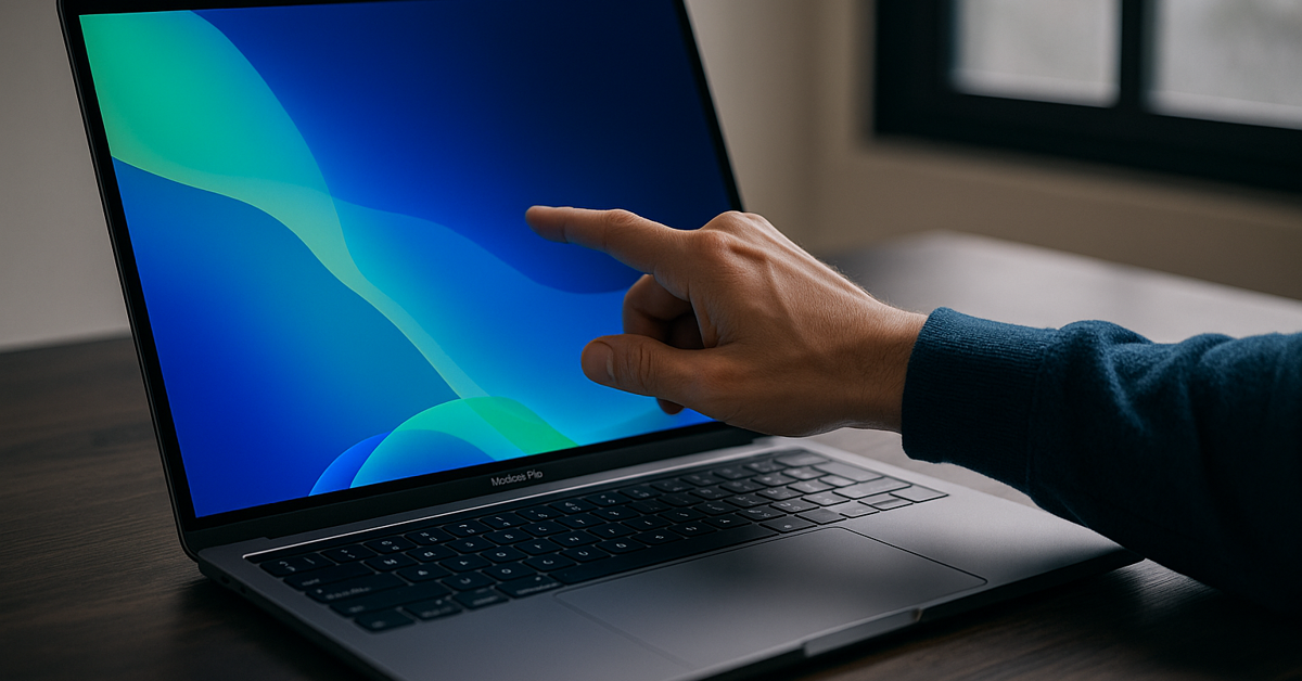 apple dokunmatik macbook pro