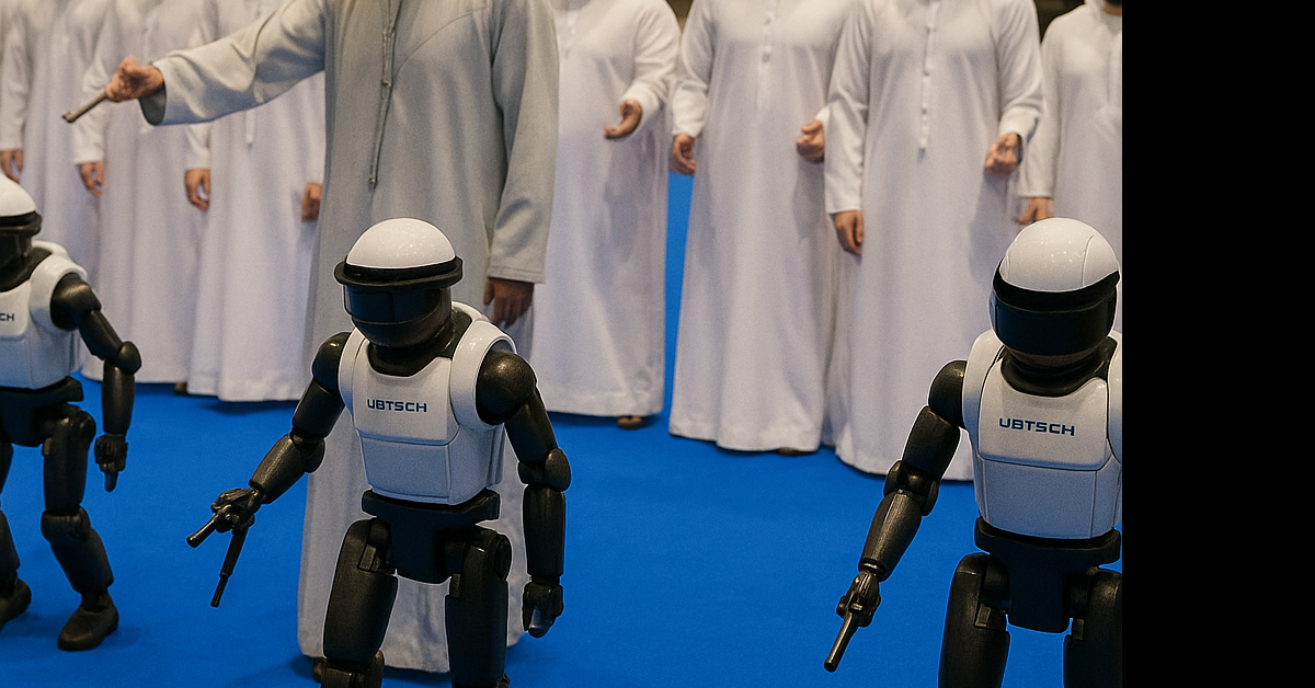 BAE Robot Teknolojisi: Dubai’deki Etkinlikte Robotlar Geleneksel Dans Gösterisiyle Şaşırttı
